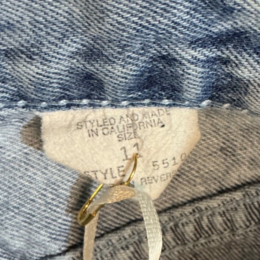 Vintage Acid Wash Denim Jean Skirt Too Cool For School Size 11 - Picture 5 of 5